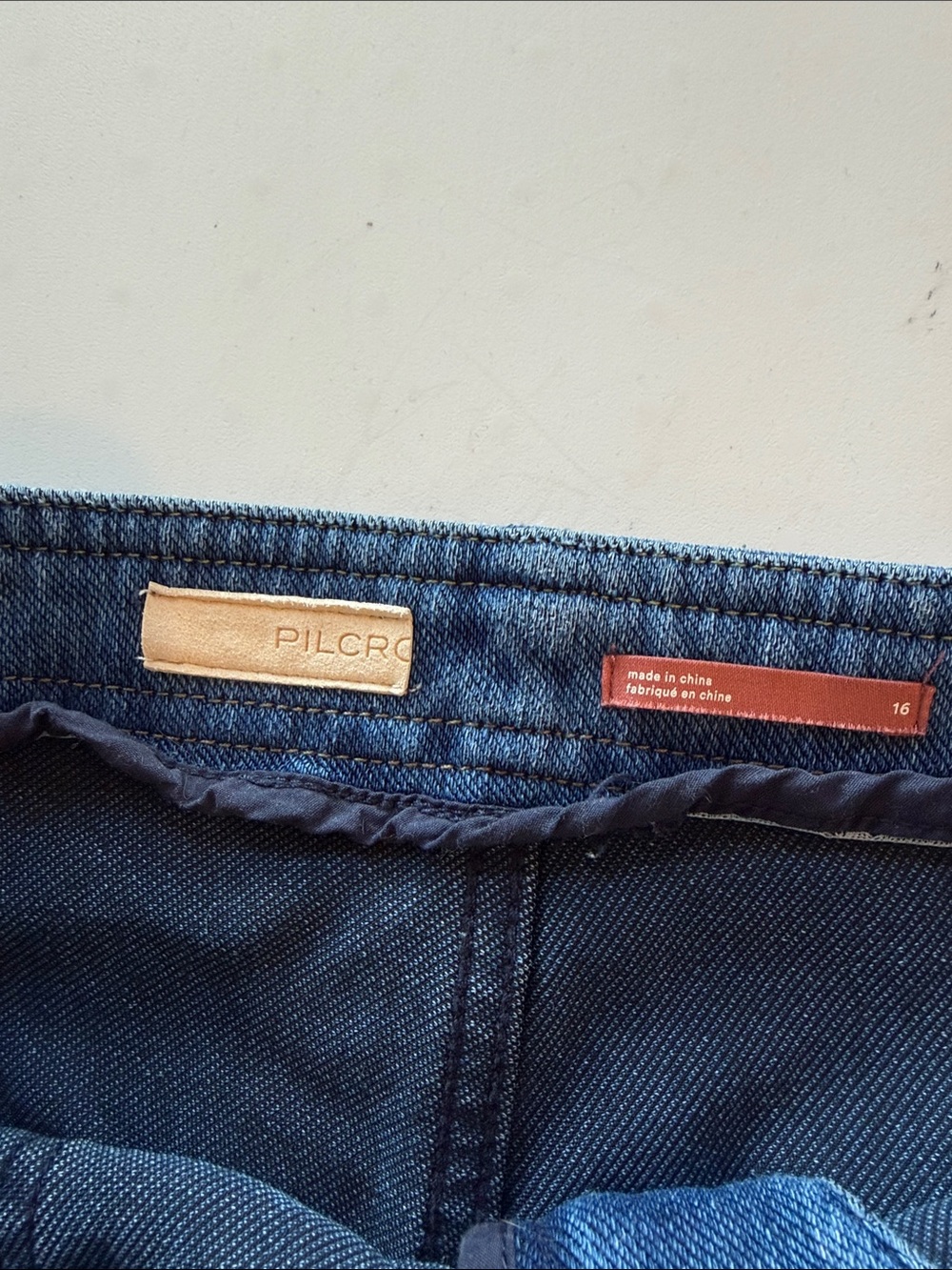 Pilcro Dark Blue High-Rise Boot Cut Jeans - Picture 4 of 6